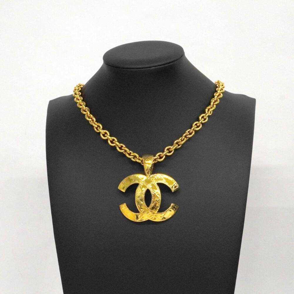 CHANEL Gold Logo Necklace - Picture 6 of 8